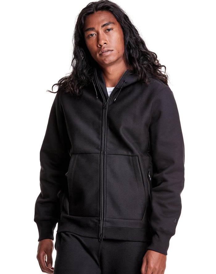 Champion Hoodie Heren - Zwart - Defender Series Reverse Weave® Stormshell Full Zip ( 641270-XFQ )